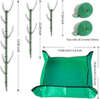 Monstera Plant Support Stakes Indoor - 10-Pack Stackable Tall Plant Sticks for Climbing Plants Stem Support - Durable Trellis Garden Poles for Outdoor Gardening