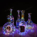 Indoor String Lights for Wine Bottles, 12 Pack, Solar Multicolor