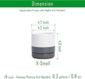 Planters, 4-Pack Modern Ceramic Pots with Drainage Holes and Saucers
