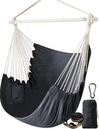 Chihee Hammock Chair Swing - Strong Metal, Collapsible, Portable, Max 500 lbs, Comfy Seat, Patio & Lawn, Cotton Blended, Indoor/Outdoor