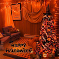 String Lights 165ft 500 LED Orange with 8 Modes and Timer