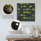 Hanging Planting Grow Bags, 36 Pockets Hanging Vertical Wall Planter Wall Mounted Grow Bag Outdoor Indoor Gardening Vertical Greening Flower Container, Planting Bags Storage Bags(1.0 m × 1.0 m, Black)