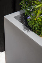 Veradek Block Series Cube Plastic Planter - Large Square Planter for Indoor or Outdoor Patio/Garden | Durable All-Weather Use with Drainage Holes | Modern Décor for Tall Plants, Trees, Flowers