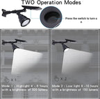 Solar Spotlights Outdoor 18 LED 300 Lumens Waterproof Adjustable Wall Light for Patio Garden Driveway (1 Pack)
