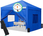 Quictent Privacy 10x10 Pop up Canopy Tent with Sidewalls and Roll-up Ventilated Windows, One Person Easy Setup, Outdoor Commercial Gazebo Shelter Enclosed Waterproof, Bonus 4 Sandbags