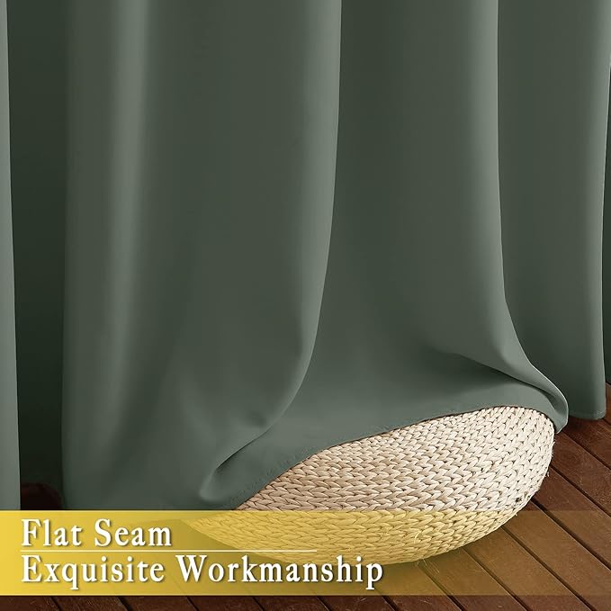Blackout Curtain 63 inch Length – W52 x L63, 1 Panel
