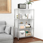 Xcity Storage Shelves, 4 Tier Heavy Duty Metal Shelving Unit, 1600 LBS Capacity Adjustable Steel Wire Shelf Organizer for Pantry, Kitchen, Garage, 14" D x 36" W x 54" H, Chrome