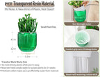 Melphoe Self Watering Pots for Indoor Plants Planter, 5.3 Inch 2 Pack Planters Self Watering Plant Pots for Flower, Houseplants, Succulent, African Violets and Cactus with Drainage