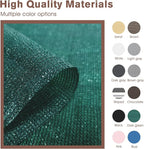 SUNNY GUARD Customized 3'x33' Dark Green Balcony Privacy Screen, 90% Shade - Image 5