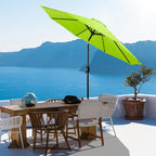 Backyard Expressions 9 ft. Patio Umbrella, Market Table Umbrella w/Tilt and Crank, 8 Ribs