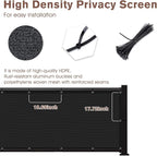SUNNY GUARD Customized 3'x35' Black Balcony Privacy Screen, 90% Shade - Image 4
