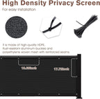 SUNNY GUARD Customized 2'6''x31' Black Balcony Privacy Screen, 90% Shade - Image 4