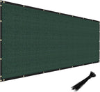 Windscreen4less Privacy Fence Screen Heavy Duty Windscreen Fencing Mesh Fabric Shade Net Cover with Brass Grommtes for Outdoor Wall Garden Yard Pool Deck, 6'x232' Green