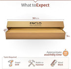 5ft H x 3.2ft W (1 Panel) No Dig Enclo Fairmont Cedar Wood Privacy Screen, Great to Hide Trash Cans, Decorative Patio Privacy Screen, Outdoor Privacy Fence Panel, Air Conditioner Fence, EC18043