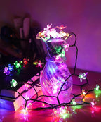 Indoor Flower String Lights, 33 ft 100 LED Multicolor Cherry Blossom