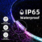 DAYBETTER Waterproof Led Lights for Bedroom, 16.4ft Led Strip Lights, 150 LEDs Color Changing RGB 44 Keys Remote Controller, 12v for Outdoor Room Home Party Christmas Decoration