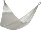 Handwoven Hammock by Yellow Leaf Hammocks - Double Size, Fits 1-2 PPL, 400lb max - Weathersafe, Super Strong, Easy to Hang, Ultra Soft, Artisan Made - Color: Grey
