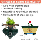 DUNCHATY Stackable Planter, Vertical Garden Planter with Wheels and Tools, Self Watering Strawberry Planter Indoor/Outdoor 7 Tier Herb Planter Pots for Growing Vegetables and Succulents,Pine Green