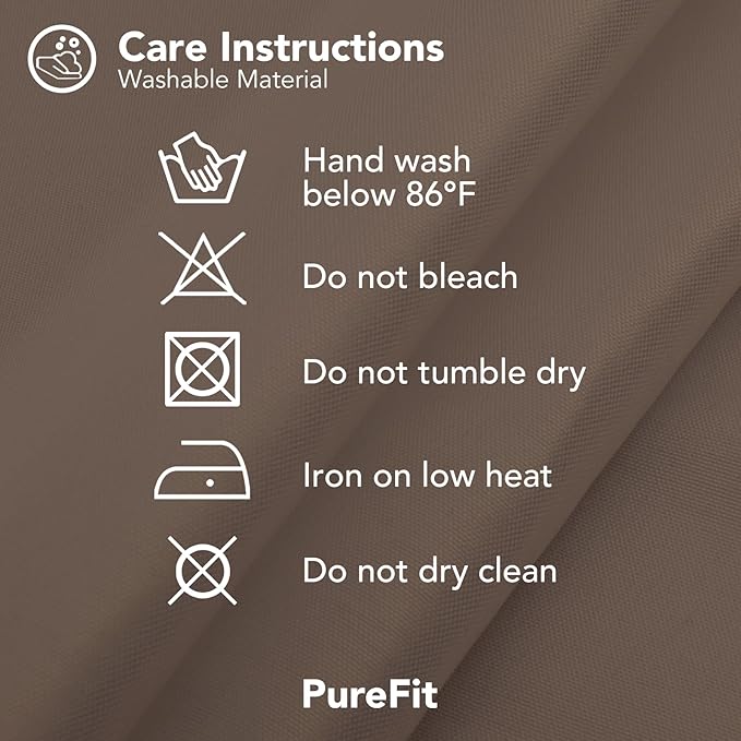 PureFit Outdoor Curtains for Patio Waterproof Weatherproof, UV Resistant Outside Curtains for Gazebo, Front Porch, Pergola, Sun Blocking Privacy Curtain, 100W x 84L inch, 1 Panel, Camel
