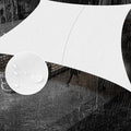 SUNNY GUARD Waterproof Sun Shade Sail 4' x 4' White Rectangle UV Block Sunshade for Backyard Yard Deck Patio Garden Outdoor Activities and Facility(Customized)