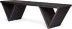 Christopher Knight Home Esme Outdoor Acacia Wood Bench, Dark Gray Finish