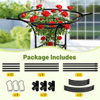 Garden Trellis for Climbing Plants Outdoor, 65 Inch Mushroom Top Trellis for Climbing Plants, Plant Trellis Support for Potted Plants Climbing Vine Rose Clematis Vegetable Trellis, 1 Pack (1)