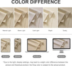 RYB HOME Extra Wide Outdoor Curtains for Patio Waterproof Heavy Duty Thermal Insulated in Summer Full Coverage Privacy for Porch, Cabana & Pool, W120 x L84, Biscotti Beige, 1 Panel