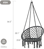 SUNCREAT Hammock Chair Hanging Macrame Swing - Image 6