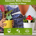 Terracotta Self Watering Devices Premium Self Watering Spikes Upgraded Planter Insert Device Irrigation Dripper Professional Garden Automatic Plant Accessories 4 Packs (Colorful Mushroom2.0)