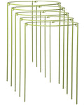 5-Pack Heavy Duty Plant Support Stakes, Metal Plant Ring Cages for Indoor Outdoor Plants, Adjustable Garden Stakes for Peonies, Monstera, Pothos, Hydrangea, Vines & Potted Plant (6" W x 11" H)