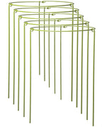 5-Pack Heavy Duty Plant Support Stakes, Metal Plant Ring Cages for Indoor Outdoor Plants, Adjustable Garden Stakes for Peonies, Monstera, Pothos, Hydrangea, Vines & Potted Plant (6" W x 11" H)