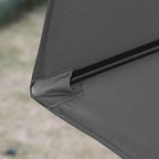 Sunnyglade 9' Patio Umbrella Outdoor Table Umbrella with 8 Sturdy Ribs (Grey)
