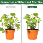 12Packs Plant Support Stakes Half Round Plant Stakes for Indoor Plants, Stackable 3 Tier Garden Flower Support, Plant Cages for Tomato,Monstera, Peony, Hydrangea, Climbing Plants