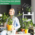 2 Pcs Indoor Plant Trellis, Mini Garden Trellis for Potted Plants, Indoor Potted Plant Climbing Plants Flower Pots Supports with Cute Floral Patterns for Houseplant Vine lvy Flower Plant
