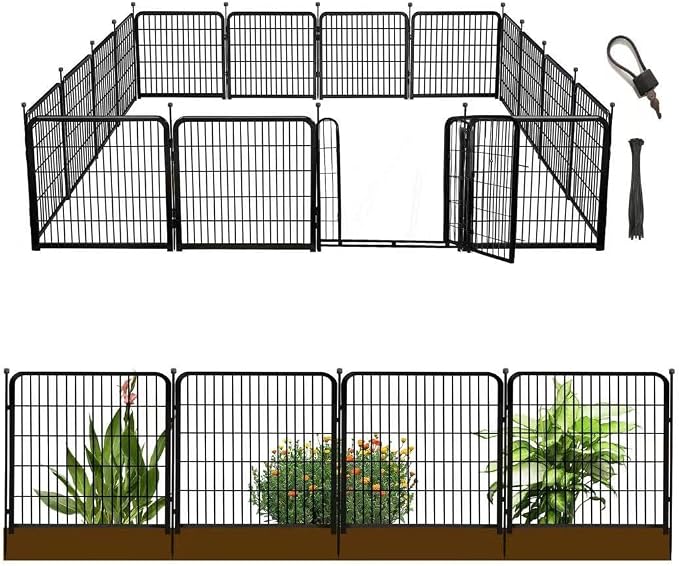 24 in Decorative Garden Fence by Getlaygardenfence
