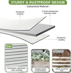 8x2x2ft Raised Garden Bed - Galvanized Deep Root Planter Boxes Outdoor with Wing Nuts and Safety Edges for Gardening Vegetables, Flowers, Herbs, Succulents - Silver