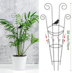 ZOUTOG Trellis for Climbing Plants Indoor 4 Pack 30 Inch,Rustproof Metal Garden Trellis for Potted Plants,Houseplant Support Indoor Outdoor for Ivy Pothos Monstera Hoya Flower Vines(Butterfly Shape)
