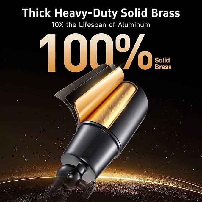 Gardenreet Brass Landscape Lighting - Black Outdoor Low Voltage Spotlights LED, 12V Wired Uplights, Waterproof Spot Lights for Outside Trees with 5W 4000K Natural White MR16 Bulb (4 Pack)