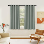 Room Darkening Short Curtain – 46W x 54L, 1 Piece, Sage Green