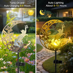 JOBOSI Solar Moon Cat Decorative Gift, Solar Moon Cat Ground Stake Light, Gifts for Women Mom Grandmother, Garden Lawn Decor Christmas & New Year Gift Cat