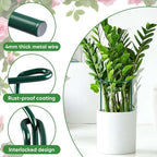 6 Pack 32 or 16 inch Adjustable Plant Support Stakes, Heavy-Duty Half Round Peony Support, Garden Plant Stakes Cage for Outdoor Plants, Peony, Tomato, Hydrangea, (16In Support +16In Extension Tubes)