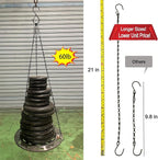 Chain for Hanging Plants, Adjustable Hanging Chain with Hooks, 21 Inch, Black – 10 Pack Heavy Duty for Hanging Bird Feeders,Grow Lights, Potted Plants, Neon Sign, Christmas Wrea