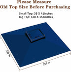 SCOCANOPY Replacement Gazebo Canopy for 10 x 12 Regency II Patio Gazebo Model L-GZ798PST,A101004104,A101004105,(Navy Blue)