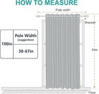 Patio Blind Blackout Curtain Panels – Cappuccino, 100 x 95 Inch