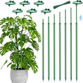 Telescoping Plant Stakes,7Pcs 14.3In to 25In Adjustable Monstera Plant Support Orchid Sticks with Clips, Plant Sticks Support Tall for Monstera,Orchids,Tomatoes,Vines & Indoor Outdoor Plants