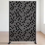 Kozyard Metal Privacy Screen 74" H x 47.2" W Decorative Outdoor Divider - Image 2