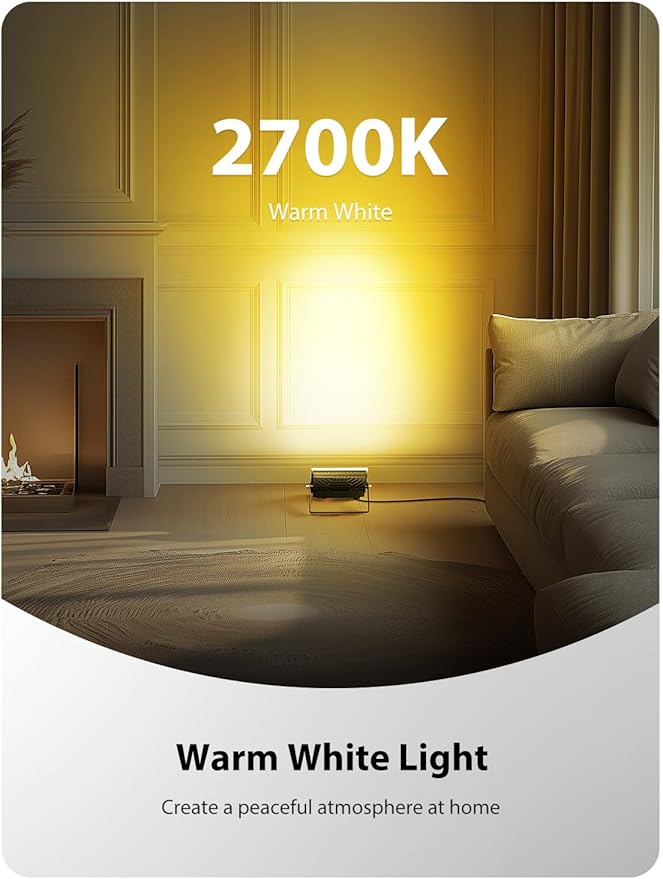 Flood Security Lights, 100W Color-Changing Outdoor with Remote