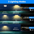Peasur Solar Motion Lights Outdoor, 318 LED Solar Security Light with 3 Modes, IP65 Waterproof Powered Flood Lights for Outside Garden Patio Garage Yard Backyard (Warm White)