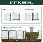 FXW Garden Fence Outdoor for The Yard – 32in x 9.1ft Heavy Duty Metal Animal - Image 4