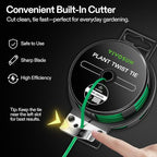 VIVOSUN Twist Ties, 164 ft (50m) PE-Coated Green Plant Ties with Cutter, Reusable & Flexible Tomate Ties for Plant Support, Indoor Outdoor Gardening, Cable Management, Home Office Organization
